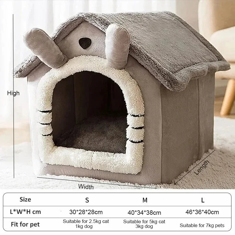 DeepSleepComfort™ Katzen- und Hundehaus – Für Alle Jahreszeiten Geeignet!