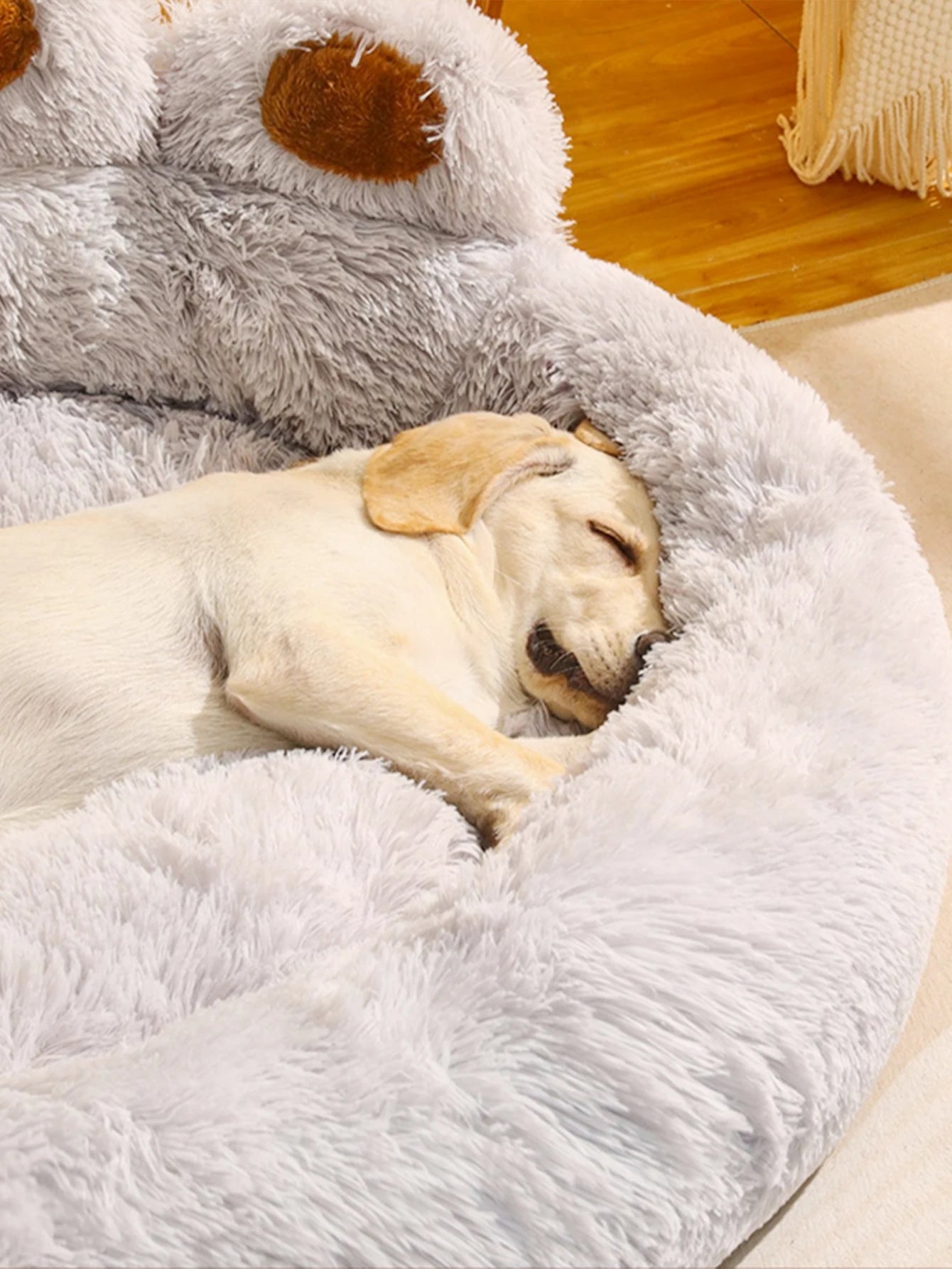 DeepSleepComfort™ Fluffy Dog Bed