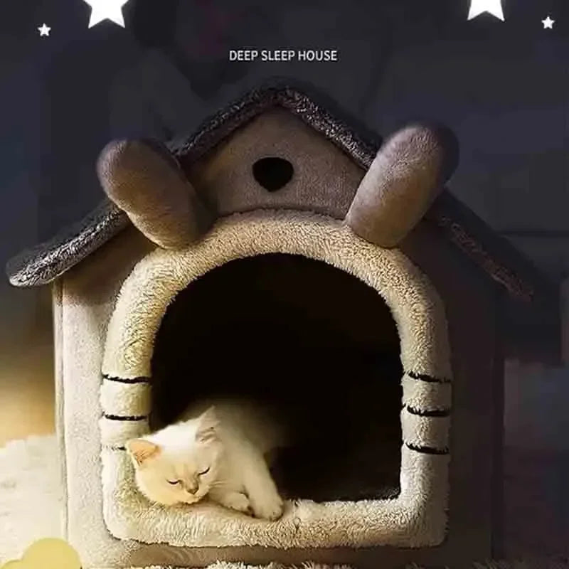 DeepSleepComfort™ Katzen- und Hundehaus – Für Alle Jahreszeiten Geeignet!