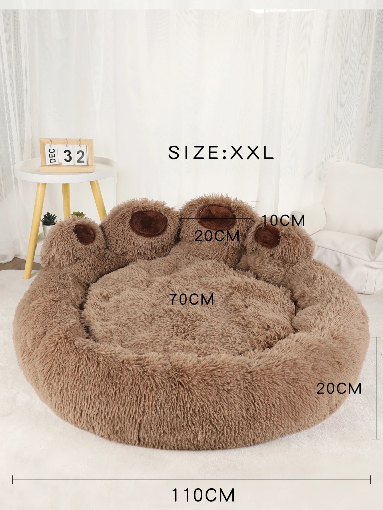 DeepSleepComfort™ Fluffy Dog Bed
