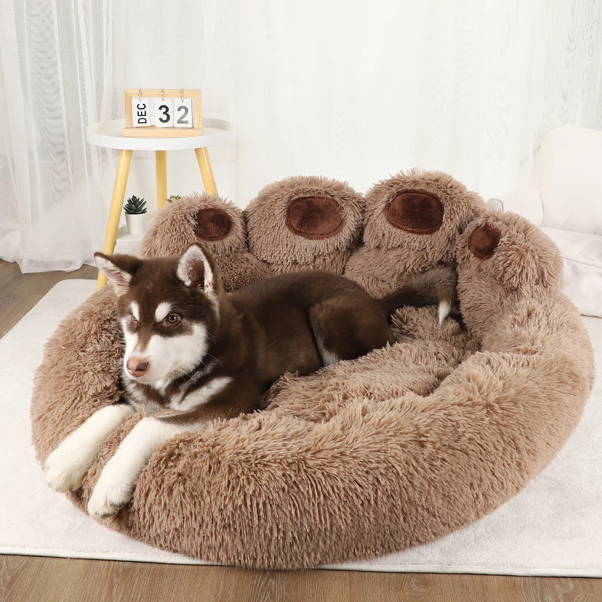 DeepSleepComfort™ Fluffy Dog Bed